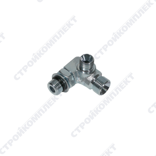 Адаптер угловой (тройник) 3/8BSPx3/8BSPх9/16UNF (JCB) [332/E6693]