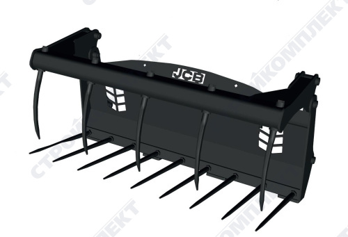 Захват вилочный сельскохозяйственный 2450мм 2,4м3 для JCB Loadall (Q-Fit) (JCB) [980/B0025] 