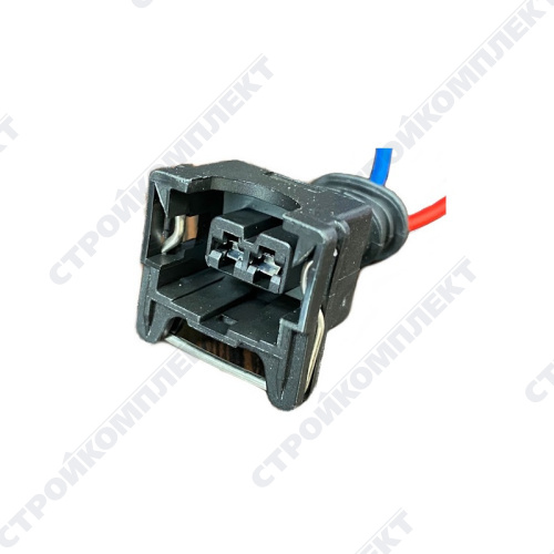 Разъём эл. 2-конт. CARGEN (прямоуг, с провод. изолир) [AX311]