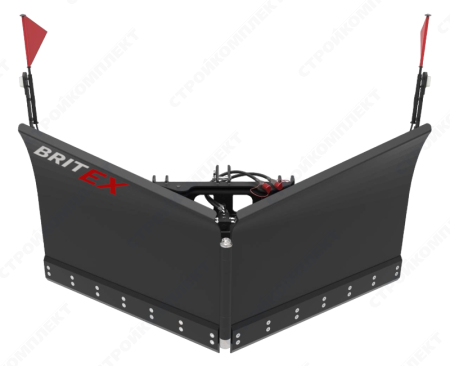 Отвал гидравлический бабочка 2800мм для снега на BHL JCB 3CX/4CX с монт. компл. [BEB2800BF] 
